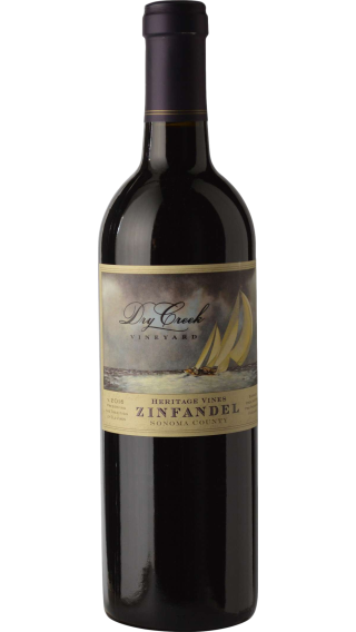 Bottle of Dry Creek Heritage Zinfandel 2019 wine 750 ml