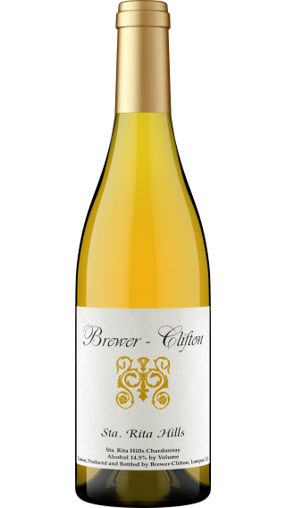 Bottle of Brewer-Clifton Santa Rita Hills Chardonnay 2021 wine 750 ml