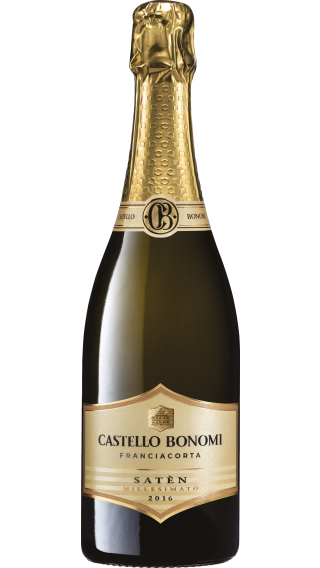 Bottle of Castello Bonomi Franciacorta Saten Millesimato 2016 wine 750 ml