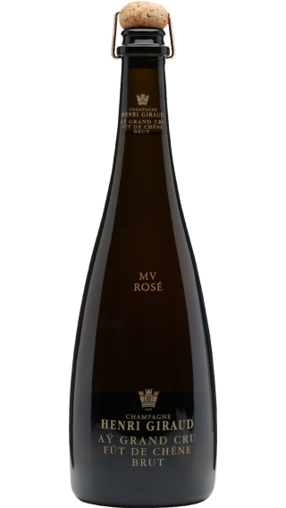 Bottle of Champagne Henri Giraud Fut de Chene Ay Grand Cru Rose wine 750 ml