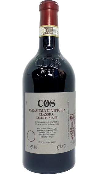 Bottle of COS Cerasuolo di Vittoria Delle Fontane 2018 wine 750 ml