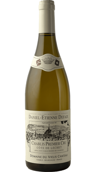 Bottle of Domaine Daniel-Etienne Defaix Chablis Premier Cru Cote de Lechet 2010 wine 750 ml