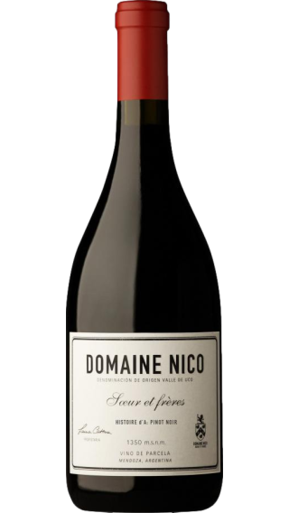 Bottle of Domaine Nico Histoire d'A Pinot Noir 2018 wine 750 ml