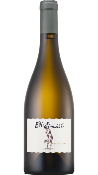 Bottle of Edi Simcic Chardonnay 2021 wine 750 ml