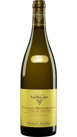 Bottle of Francois Carillon Puligny-Montrachet Premier Cru Les Perrieres 2022 wine 750 ml