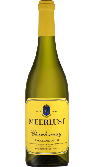 Bottle of Meerlust Chardonnay 2022 wine 750 ml