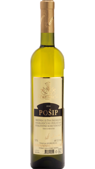 Bottle of Matusko Posip 2017 wine 750 ml