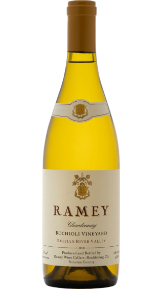 Bottle of Ramey Rochioli Vineyard Chardonnay 2021 wine 750 ml