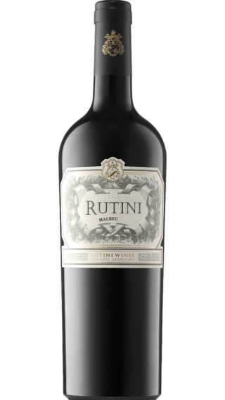 Bottle of Rutini Malbec 2022 wine 750 ml