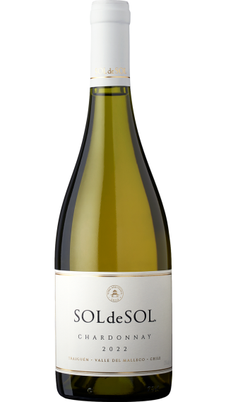 Bottle of Vina Aquitania Sol de Sol Chardonnay 2023 wine 750 ml