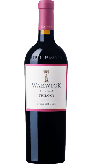 Bottle of Warwick Trilogy 2018 wine 750 ml