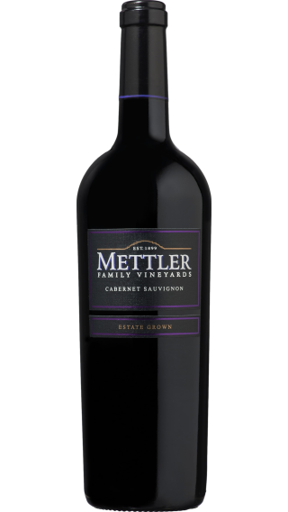 Bottle of Mettler Cabernet Sauvignon 2018 wine 750 ml