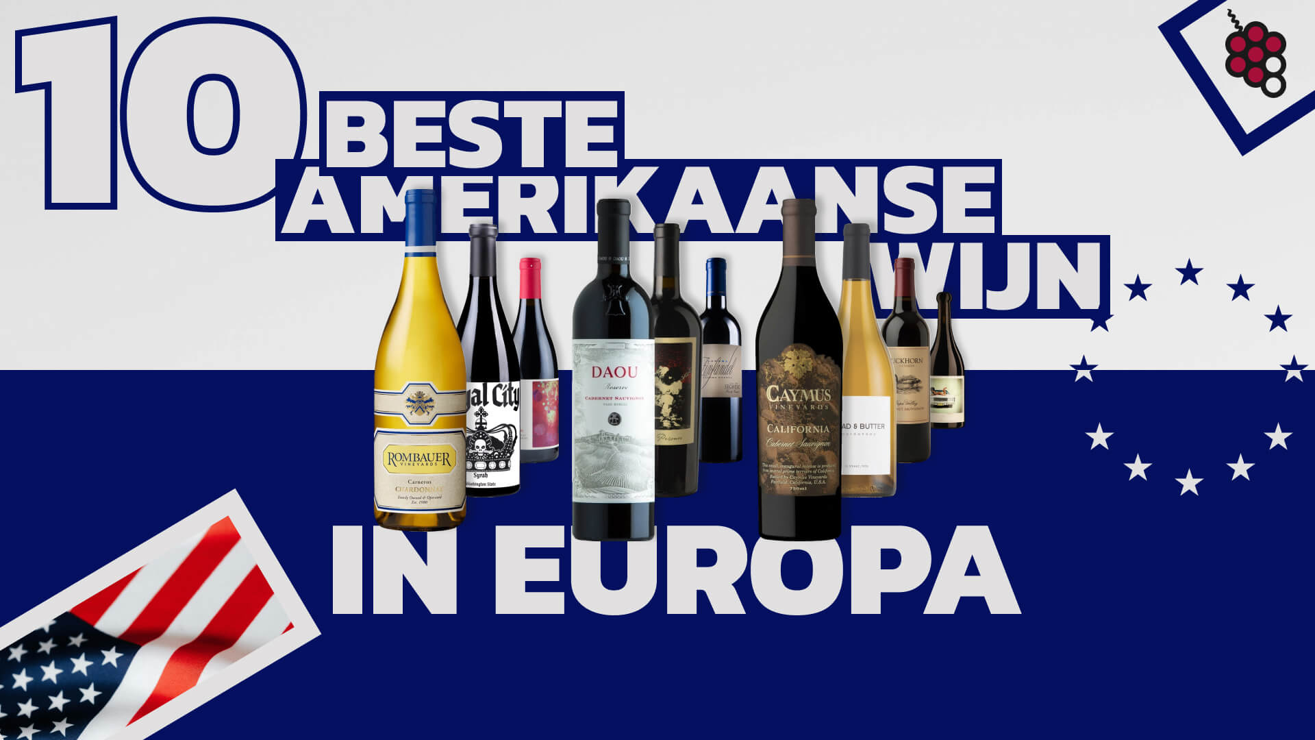 Beste Amerikaanse wijn die u in Europa kunt kopen